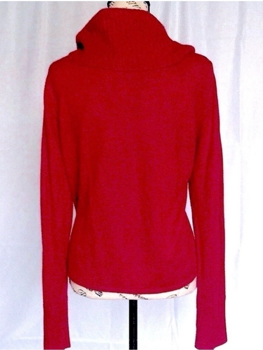 Vintage Norton McNaughton Red Cowl Neck Sweater LP - Picture 2 of 7